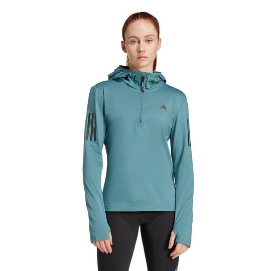 adidas Women's Own The Run Winterized Hooded Half-Zip Top