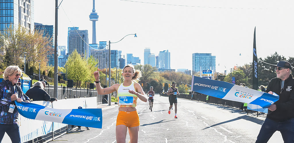 Sporting Life 10K 2025 Women’s Finish Line Sporting Life 10K 2025 Women's Finish Line